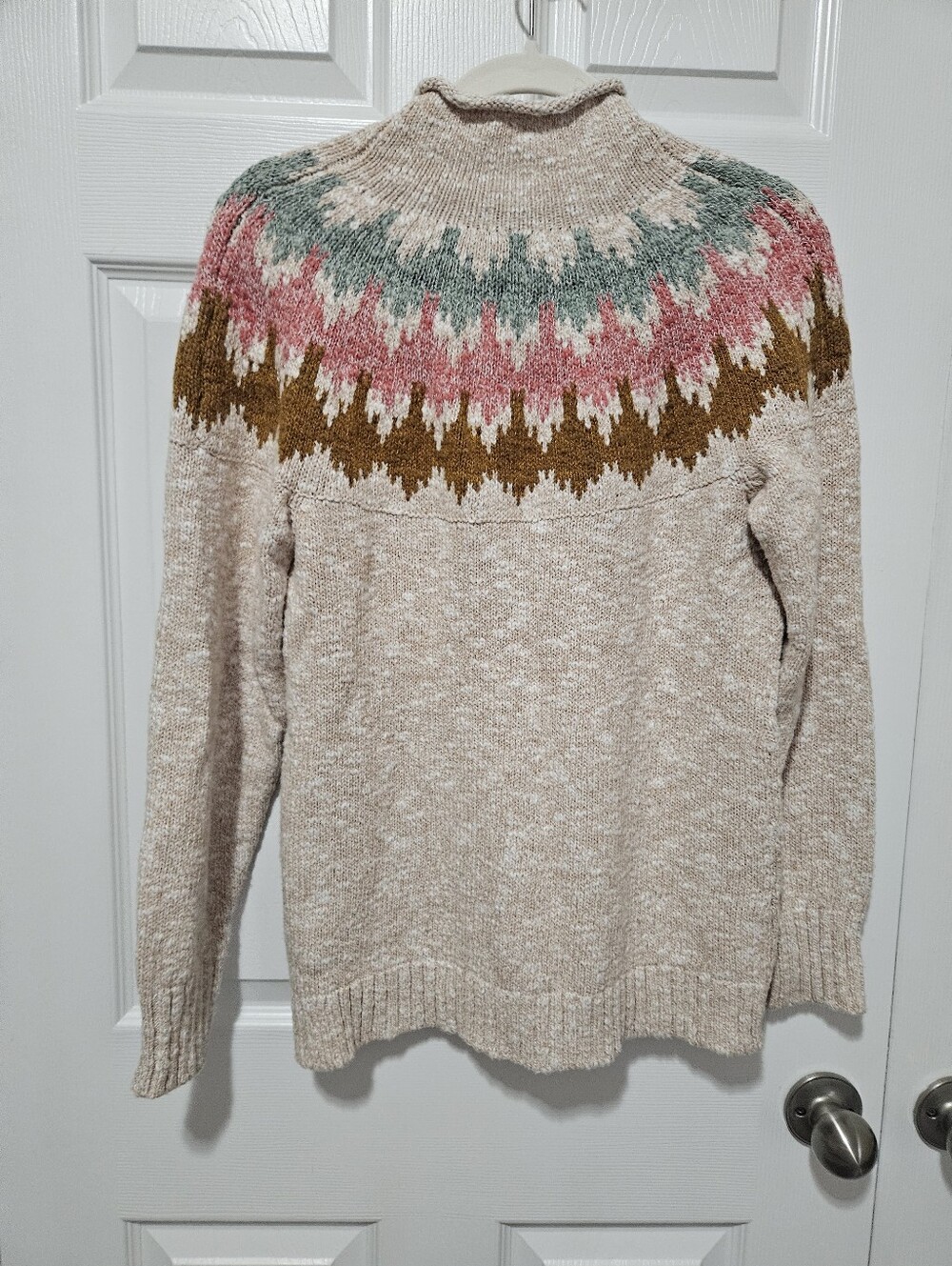 L. L. Bean 100% Cotton Fair Isle Sweater S - Picture 6 of 6